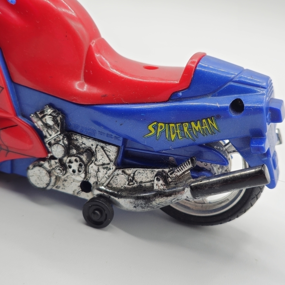 Vintage 1997 Marvel Spider-Man Motorcycle Toy - Picture 4 of 8